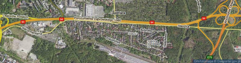 Zdjęcie satelitarne Uthkego Cezarego ul.